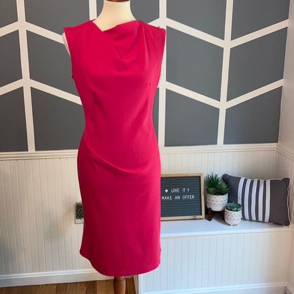 asos bright pink dress